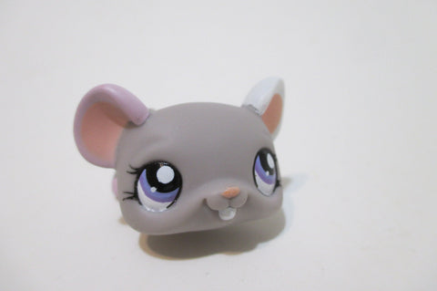 LIKE NEW Littlest Pet Shop 1327 Gray Mouse Hamster Authentic Lps Nov30npoHG