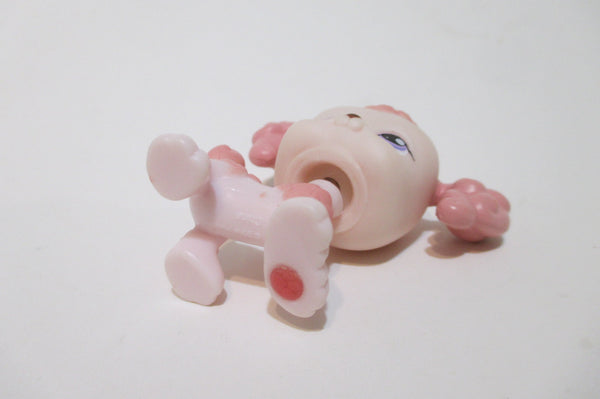 LIKE NEW Littlest Pet Shop Pink Dog Poodle 225 Purple Eyes Authentic Lps AUG16K