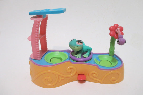 Littlest Pet Shop Leaping Lagoon Pad Diving Board Frog Playset Authentic Lps SEE VIDEO Jan20j