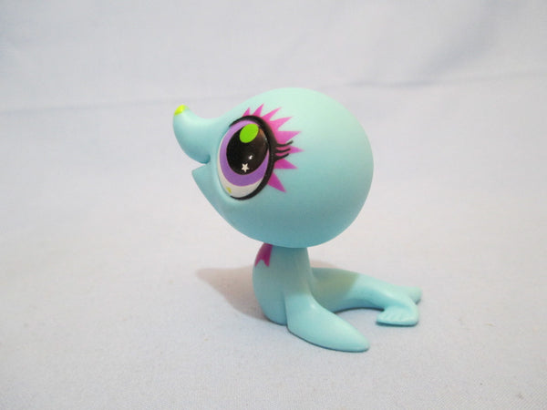 LIKE NEW Littlest Pet Shop Seal 2848 Aqua Blue New Edition Authentic DEC08J