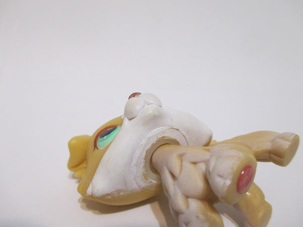 Littlest Pet Shop Rare HTF Golden Yellow & White Collie 272  Puppy Dog 100% Authentic DEC01J