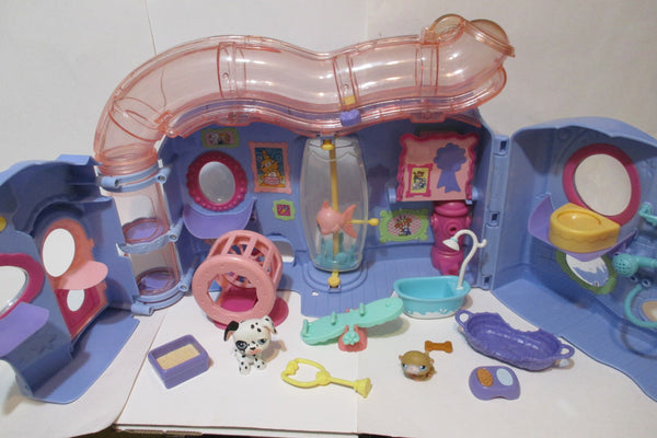 Littlest Pet Shop Lot Lovin Playset Playhouse Dog Hamster Pets And Accessories Set Authentic DEC15J