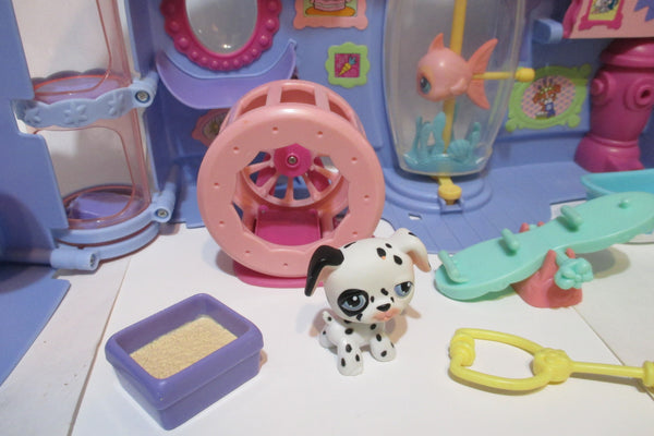 Littlest Pet Shop Lot Lovin Playset Playhouse Dog Hamster Pets And Accessories Set Authentic DEC15J