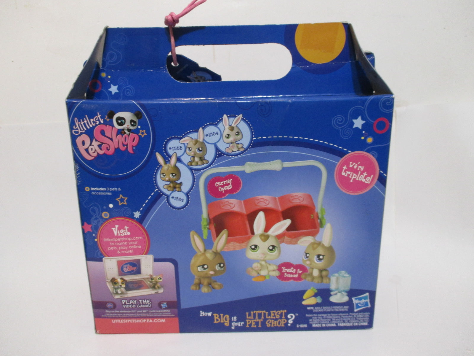 NIB Littlest Pet Shop LPS Triplet Bunny Rabbit 1332 1333 1334 Set ...