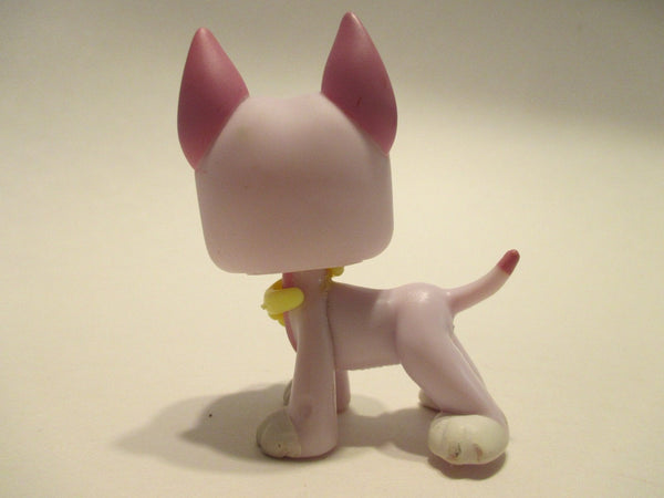 LIKE NEW Littlest Pet Shop Dog Great Dane 1022 with Original Collar Accessory Lps Authentic Dec05ni