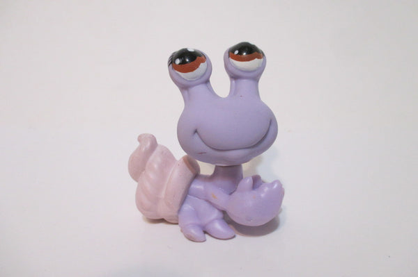 LIKE NEW Littlest Pet Shop Purple Hermit Crab w Brown Teardrop Eyes 912 Authentic LPS SEE VIDEO AS SEEN ON So Much In Love Episode 5 DEC10J