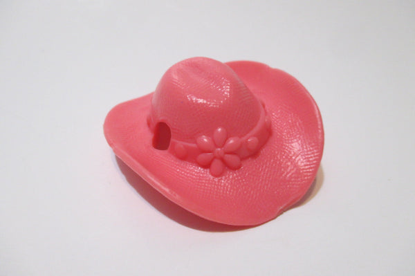 Littlest Pet Shop Lo of 2 Red Yellow Cowboy Horse Pony Hat RARE Accessory Authentic Nov24ni