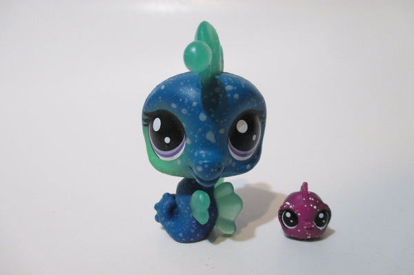 Littlest Pet Shop Cosmic Pounce Mommy Baby Seahorse Pegasus Seacolt Authentic Lps FEB15J