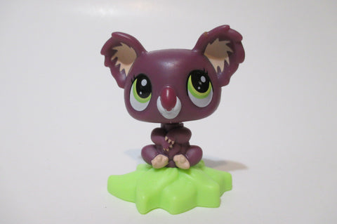 LIKE NEW Littlest Pet Shop McDonalds Happy Meal Toys Purple Koala LPS Figure Oct20ni