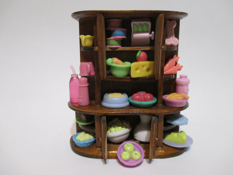 Littlest Pet Shop Random Lot of 4 Kitchen Food Dishes Accessory Set Authentic LPS SEE VIDEO