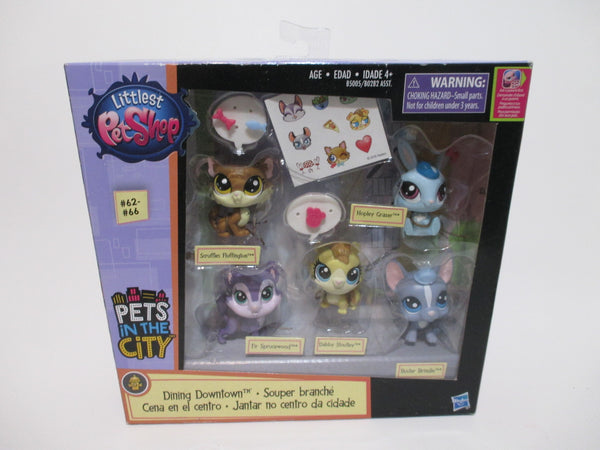 Brand New in Package Littlest Pet Shop Pets Dining Downtown Authentic LPS SEP25NPO8