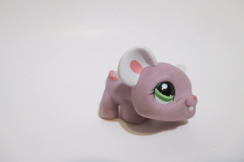 LIKE NEW Littlest Pet Shop Rare Pink Mouse  Rat 1101 Authentic LPS AIK DEC10J
