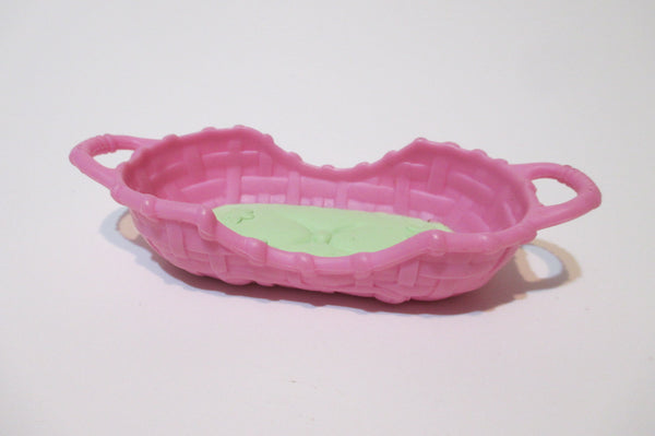 Littlest Pet Shop Pink Green Bed Basket Rare Accessory Rare Lps Dec23ni