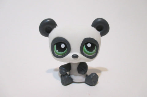 Littlest Pet Shop Panda Bears 250 with Green EYes Authentic LPS Mar20j