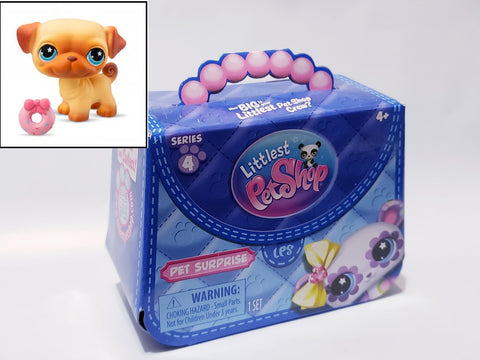 BRAND NEW Littlest Pet Shop Gen 7 mystery G7 Series 4 Pets Surprise Pug #227 Blind Box Authentic LPS NIB Jan15ni