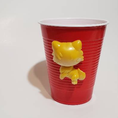 Littlest Pet Shop Magic Motion Persian Cat Custom Cup Accessory Sep18ni NN