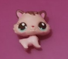 Littlest Pet Shop Rare Pink Grooming Time Baby Kitty 2665 Kitten Cat Exclusive AIK Dec03n