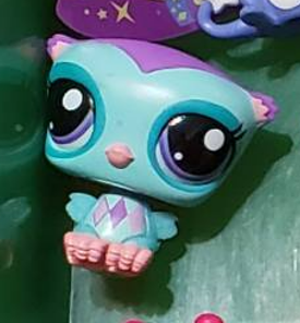 LIKE NEW Littlest Pet Shop Gen 7 G7 Bird Owl 137 Authentic LPS Dec8n