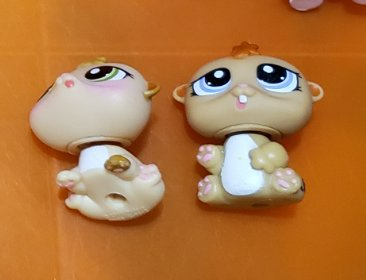 LIKE NEW Littlest Pet Shop Lot of 2 Hamsters From Petriplets 1477 1479 Authentic Lps Dec10n