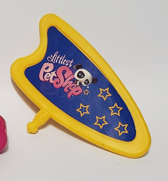 Littlest Pet Shop RARE Yellow Playset Sign Replacement Parts Authentic LPS JAN13NTW