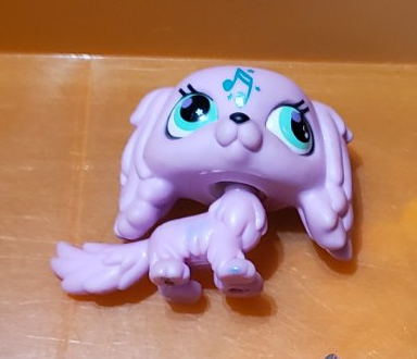 Littlest Pet Shop Music Note King Charles Spaniel Dog 2880 Authentic Minor Wear Dec10n