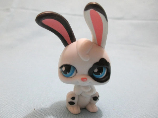Littlest Pet Shop 202 White Black Magic Motion Bunny Rabbit PP4 W Blue Eyes Move Authentic LPS Feb26ni