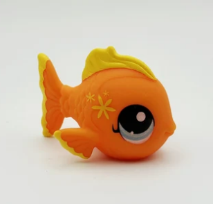 LIKE NEW Littlest Pet Shop Angelfish Orange G7 Authentic Lps AUG23K