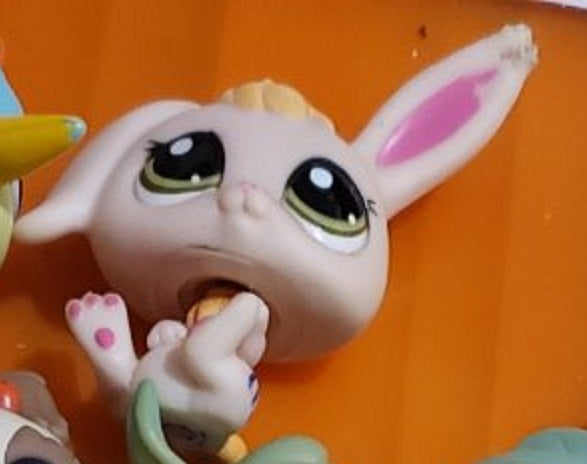 Littlest Pet Shop Bunny Rabbit G7 #76 Authentic LPS Minor Wear Apr12j