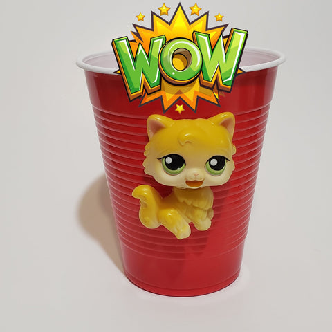 Littlest Pet Shop Magic Motion Persian Cat Custom Cup Accessory Sep18ni NN