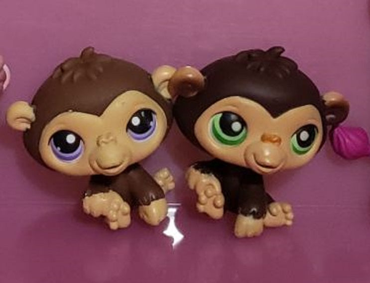 WW Littlest Pet Shop Lot of Chimp 315 359 Set Authentic Lps