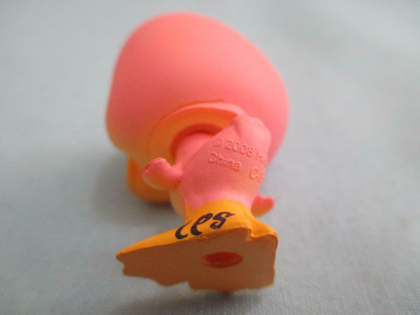 Littlest Pet Shop Pink Yellow Duck Green Eyes 1002 Duckling w/ Glasses Accessory Authentic Lps Jan17ni