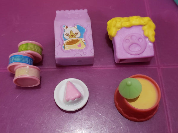 Littlest Pet Shop Lot of 5 Snack Treats Food Set Accessory Authentic APR22J