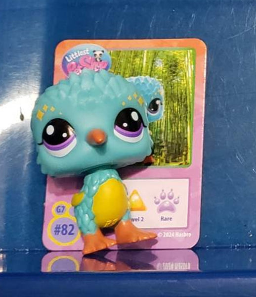 LIKE NEW Littlest Pet Shop G7 Gen 7 Wave 2 Kiwi Bird 82 With Card Coin And Accessory Authentic Lps SEE VIDEO DEC21J