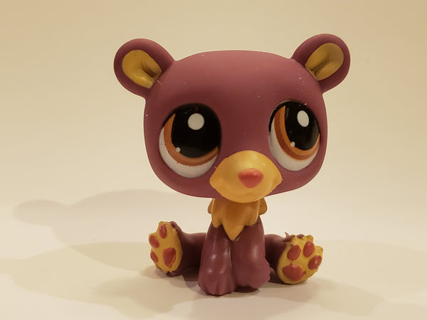 LIKE NEW Littlest Pet Shop Rare Plum Polar Bear 1602 Authentic Lps AIK FEB13J