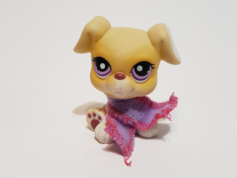 Littlest Pet Shop Dog Boxer 451 with Accessory LPS Authentic Lps Jan2ni
