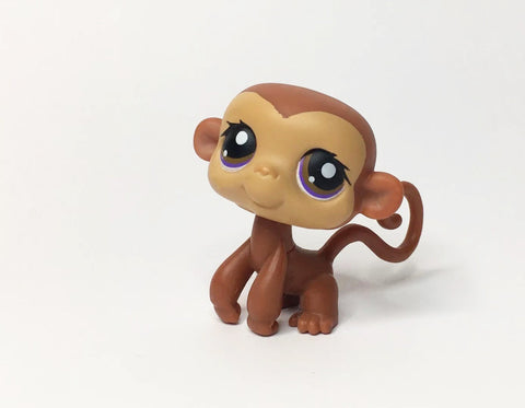 Littlest Pet Shop Brown Cream Monkey 56 Authentic Lps Feb7ni