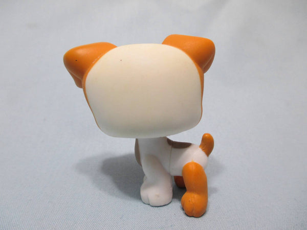 LIKE NEW Littlest Pet Shop LPS 1093 Brown White Jack Russell Terrier Dog Authentic Nov28ni