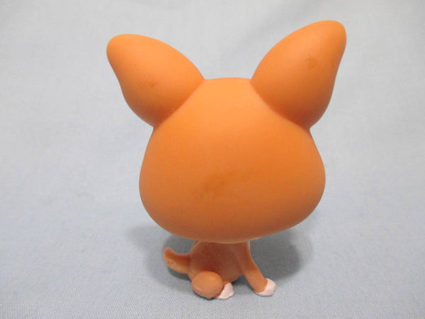 Littlest Pet Shop 1568 Brown White Chihuahua Puppy Dog Sitting 100% Authentic FEB10J