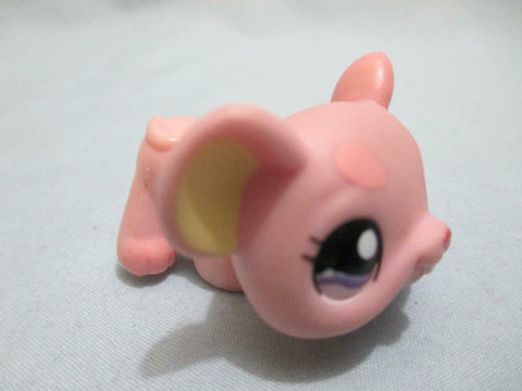 LIKE NEW Littlest Pet Shop 1202 Pink Mouse Rat Purple Eyes Authentic LPS Feb12nn