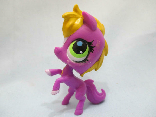 LIKE NEW Littlest Pet Shop Purple Pony Horse 2840 Set Authentic Lps Dec8n