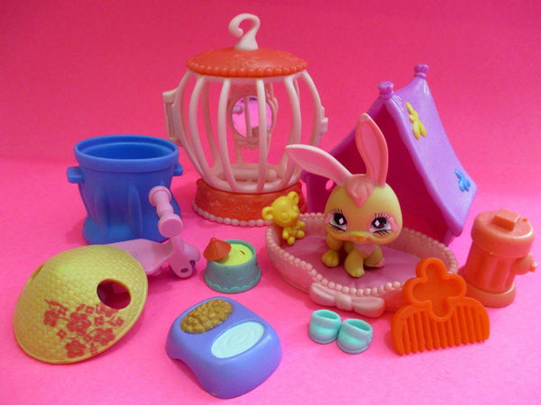 Littlest Pet Shop Lot 8 RANDOM Accessories Grocery, Baskets +1 SURPRISE LPS PET SEE VIDEO
