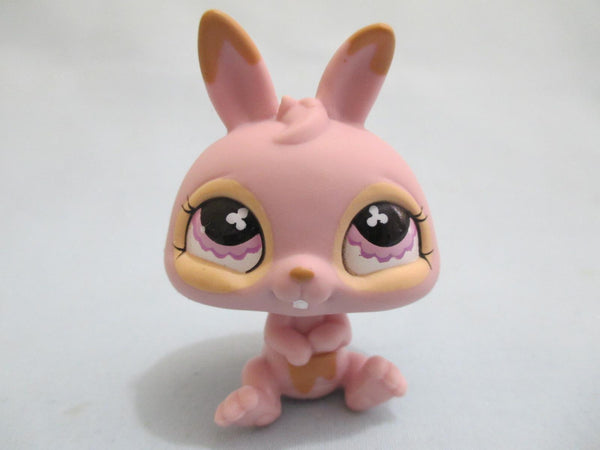 LIKE NEW Littlest Pet Shop 667 Pink Dwarf BUNNY RABBIT Purple Eyes Lps Dec05ni