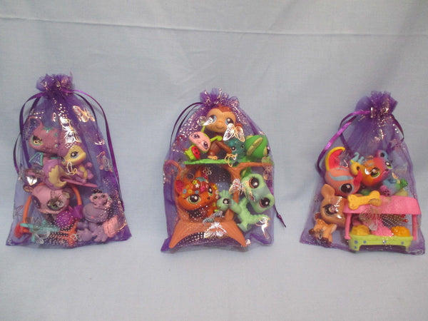 Littlest Pet Shop Lot 7 Pcs Surprise Random Figures w Babies Authentic Lps