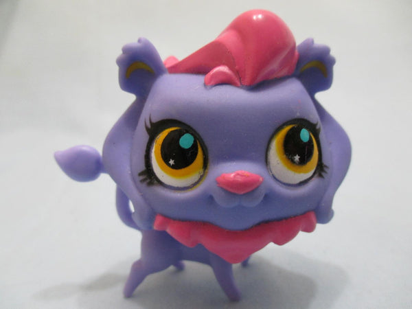 Littlest Pet Shop Lion Circus Purple Pink Spotlight 2842 Authentic LPS Feb13na