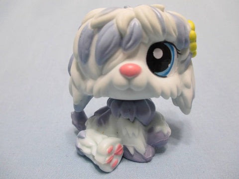 LIKE NEW Littlest Pet Shop 1712 SHEEPDOG Sunflower Dog Authentic DEC08J