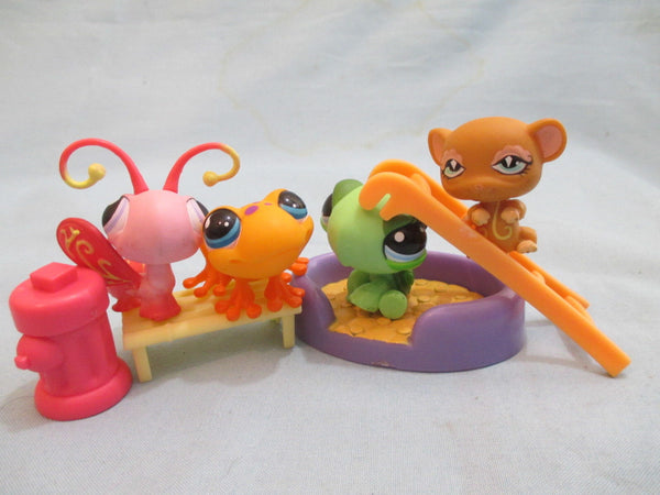 Littlest Pet Shop Lot 8 RANDOM (4 Pets + 4 Accessories) 100% Authentic SEE VIDEO