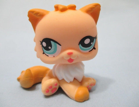 Littlest Pet Shop 1320 Orange Persian Cat 100% Authentic LPS Feb17ni