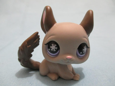LIKE NEW Littlest Pet Shop Gray Chinchilla 687 Snowflakes Eyes Authentic Lps NOV10J