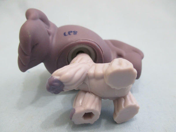 Littlest Pet Shop LPS 1209 Purple Cocker Spaniel Puppy Dog with Blue Eyes Authentic LPS Dec30ni