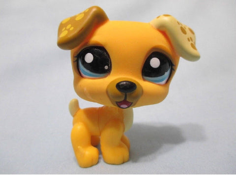 Littlest Pet Shop Dog Jack Russell Yellow 1496 Authentic Lps Dec12ni